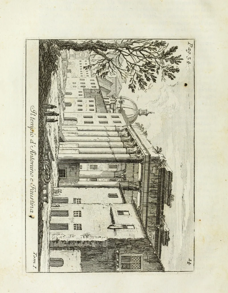 An illustration from Accurata e succinta descrizione topografica delle antichità di Roma, 1763, leaf 101