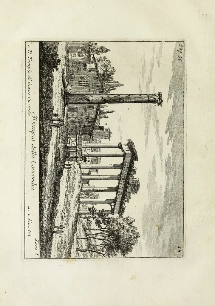 An illustration from Accurata e succinta descrizione topografica delle antichità di Roma, 1763, leaf 133
