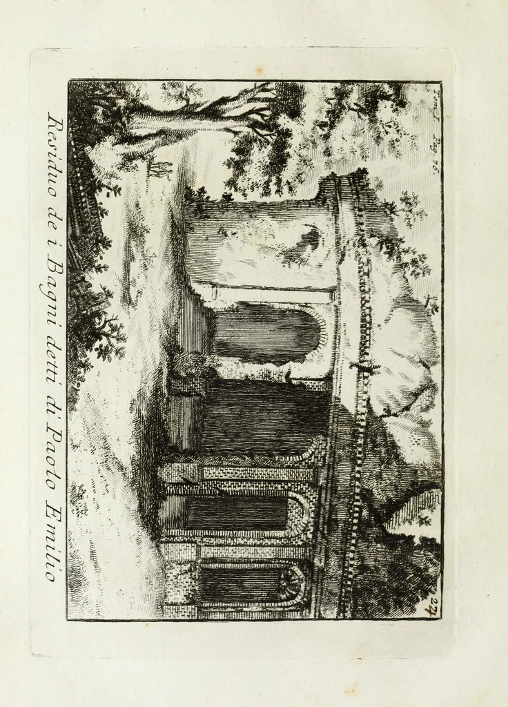 An illustration from Accurata e succinta descrizione topografica delle antichità di Roma, 1763, leaf 161