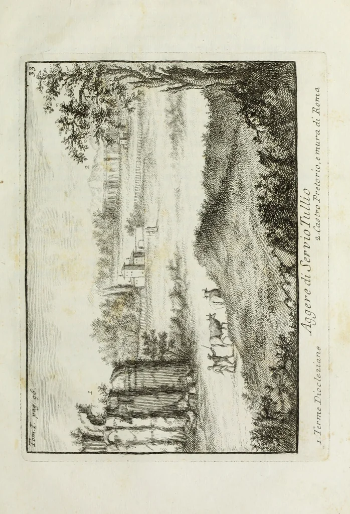 An illustration from Accurata e succinta descrizione topografica delle antichità di Roma, 1763, leaf 200