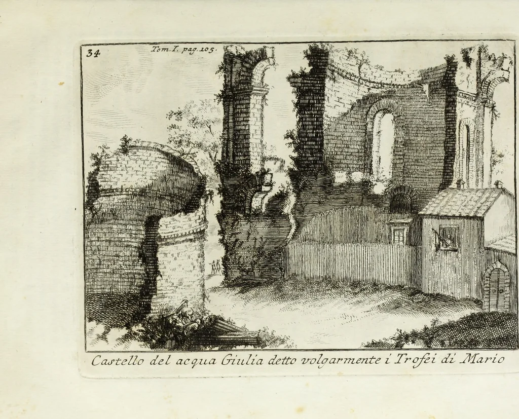 An illustration from Accurata e succinta descrizione topografica delle antichità di Roma, 1763, leaf 211