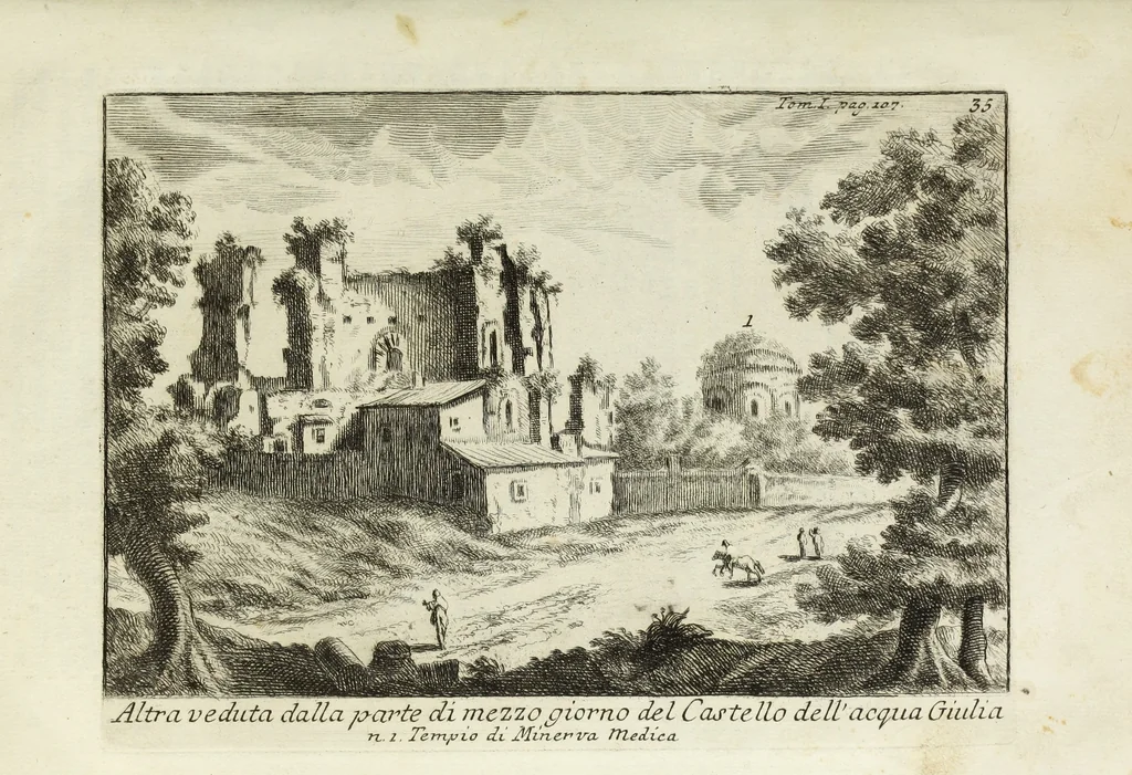 An illustration from Accurata e succinta descrizione topografica delle antichità di Roma, 1763, leaf 215