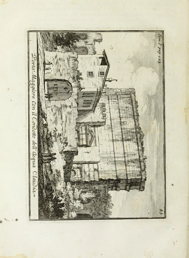 An illustration from Accurata e succinta descrizione topografica delle antichità di Roma, 1763, leaf 251