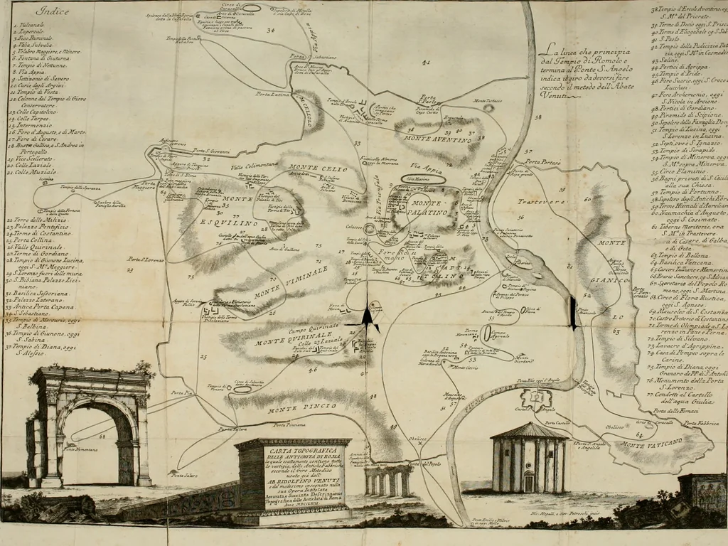 An illustration from Accurata e succinta descrizione topografica delle antichità di Roma, 1763, leaf 39
