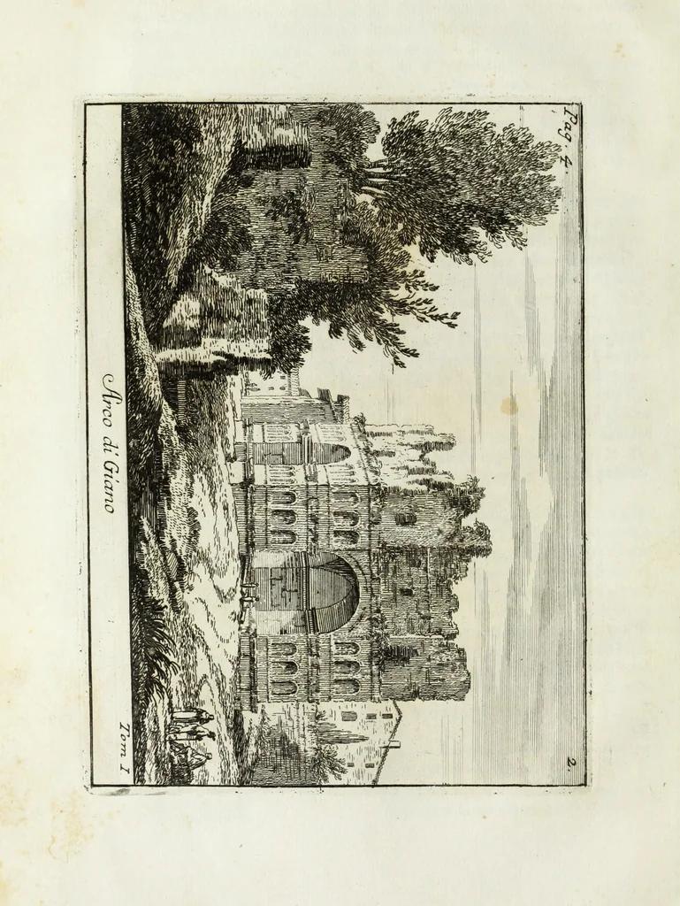 An illustration from Accurata e succinta descrizione topografica delle antichità di Roma, 1763, leaf 47