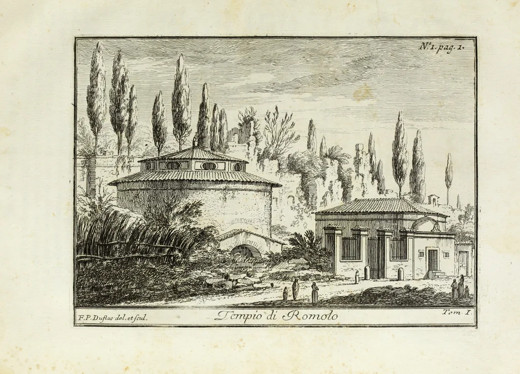 An illustration from Accurata e succinta descrizione topografica delle antichità di Roma, 1763, leaf 53
