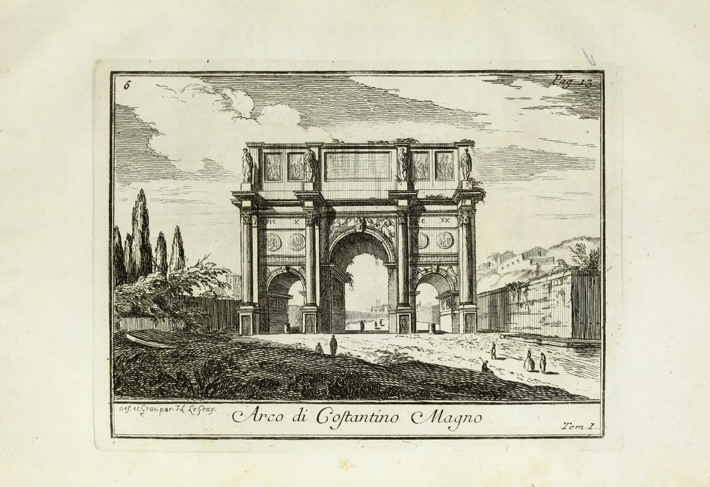 An illustration from Accurata e succinta descrizione topografica delle antichità di Roma, 1763, leaf 63