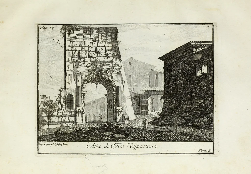 An illustration from Accurata e succinta descrizione topografica delle antichità di Roma, 1763, leaf 65