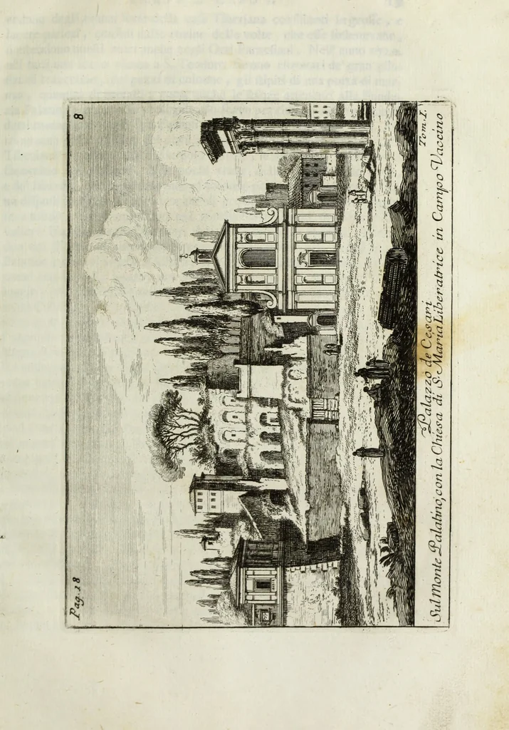An illustration from Accurata e succinta descrizione topografica delle antichità di Roma, 1763, leaf 72