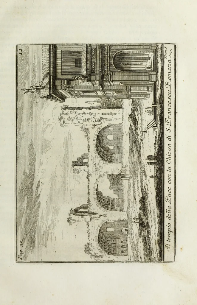 An illustration from Accurata e succinta descrizione topografica delle antichità di Roma, 1763, leaf 92