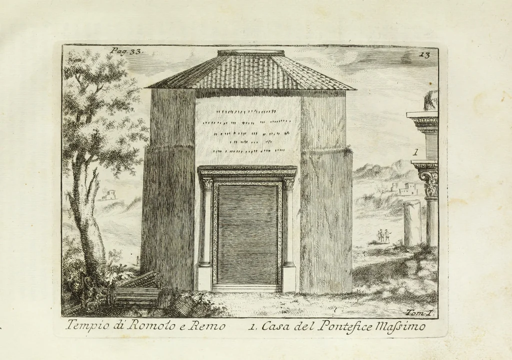 An illustration from Accurata e succinta descrizione topografica delle antichità di Roma, 1763, leaf 97