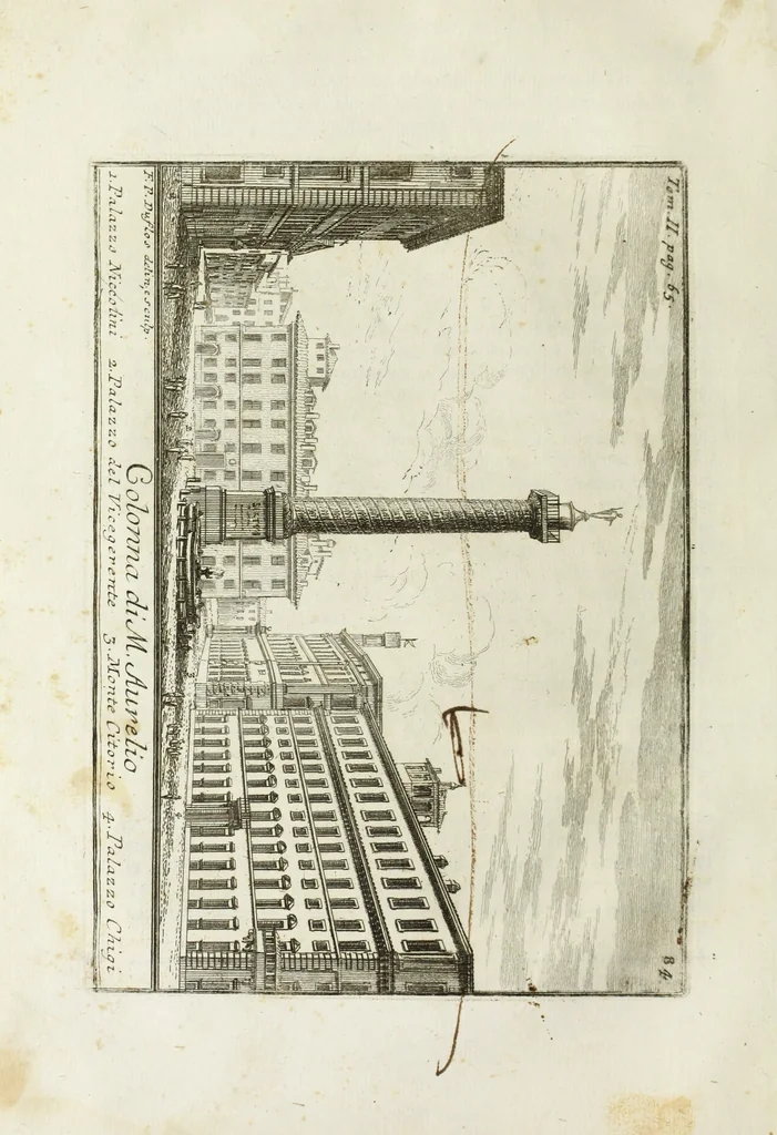 An illustration from Accurata e succinta descrizione topografica delle antichità di Roma, 1763, leaf 125