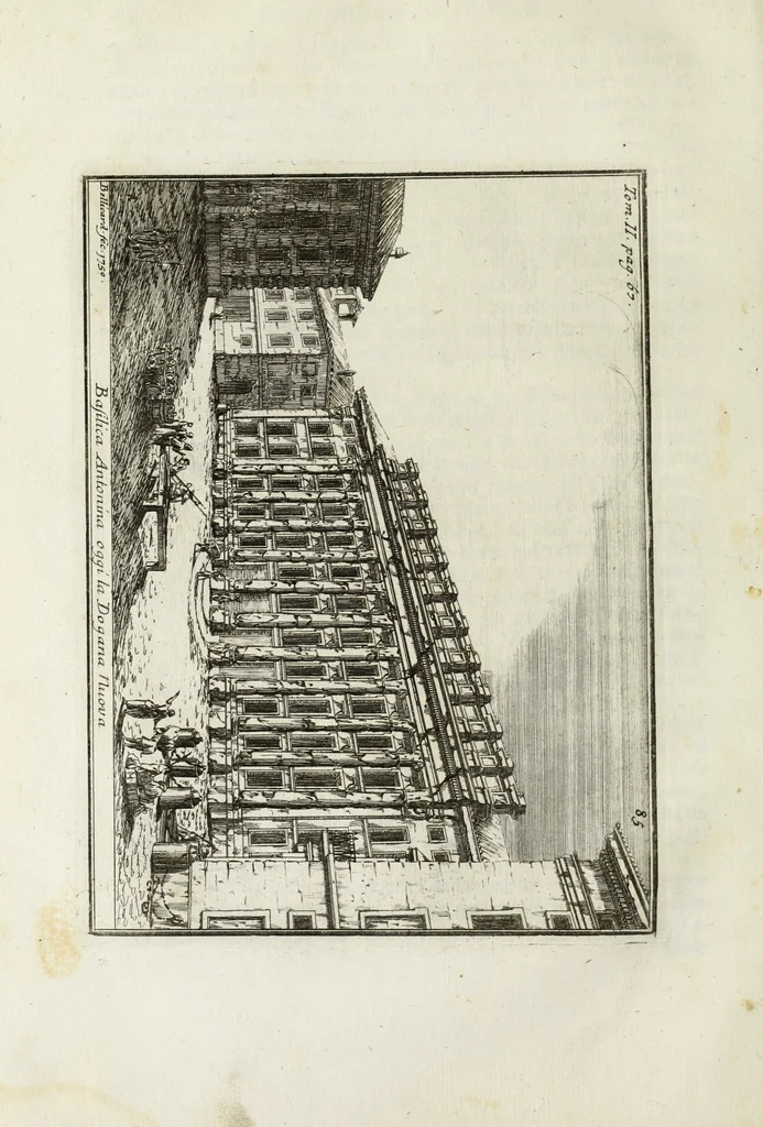 An illustration from Accurata e succinta descrizione topografica delle antichità di Roma, 1763, leaf 129