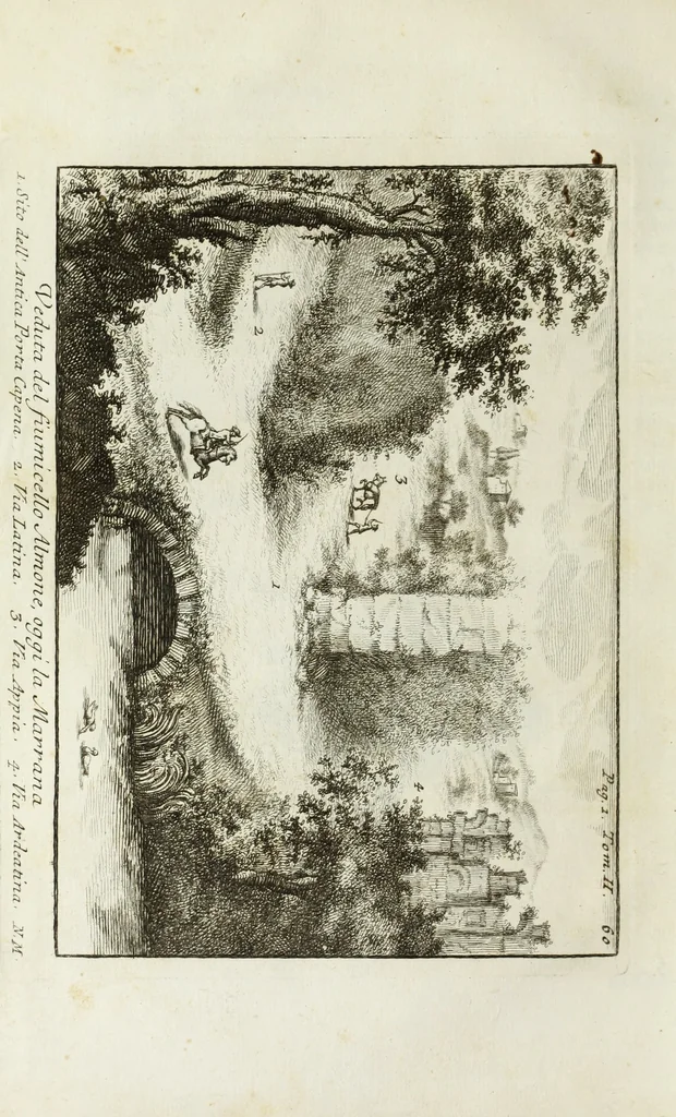 An illustration from Accurata e succinta descrizione topografica delle antichità di Roma, 1763, leaf 13