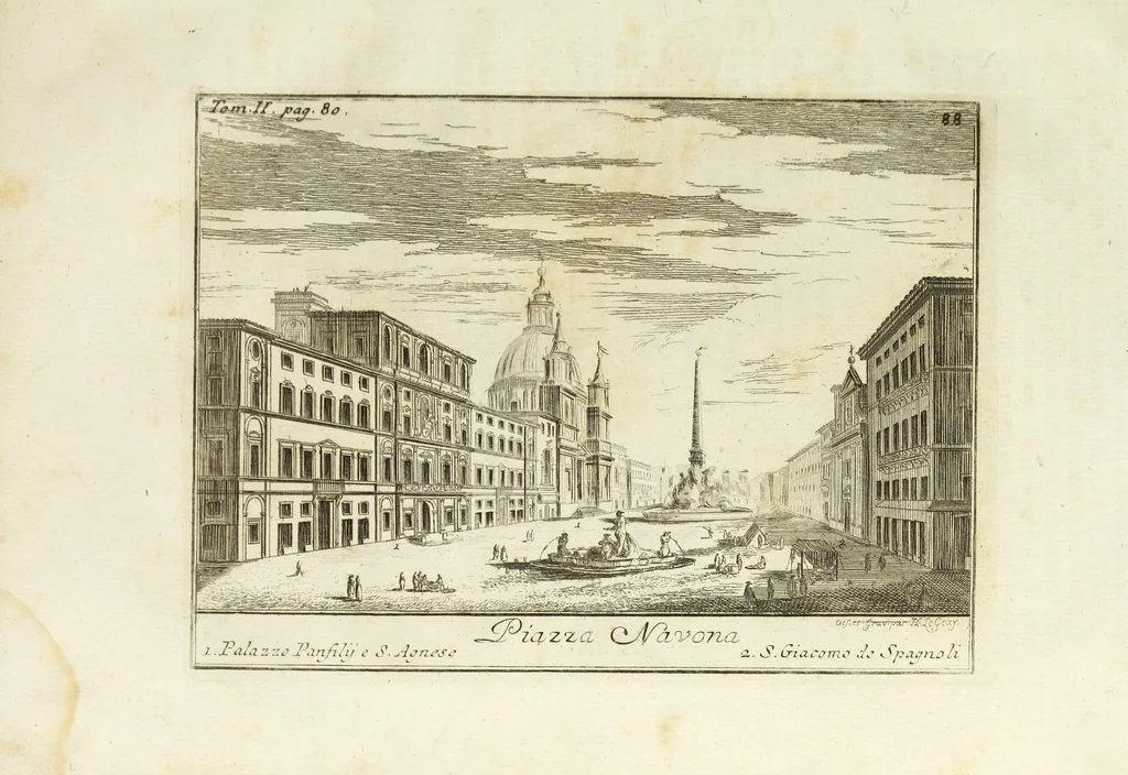 An illustration from Accurata e succinta descrizione topografica delle antichità di Roma, 1763, leaf 148
