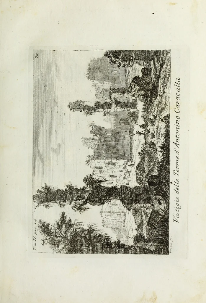 An illustration from Accurata e succinta descrizione topografica delle antichità di Roma, 1763, leaf 46