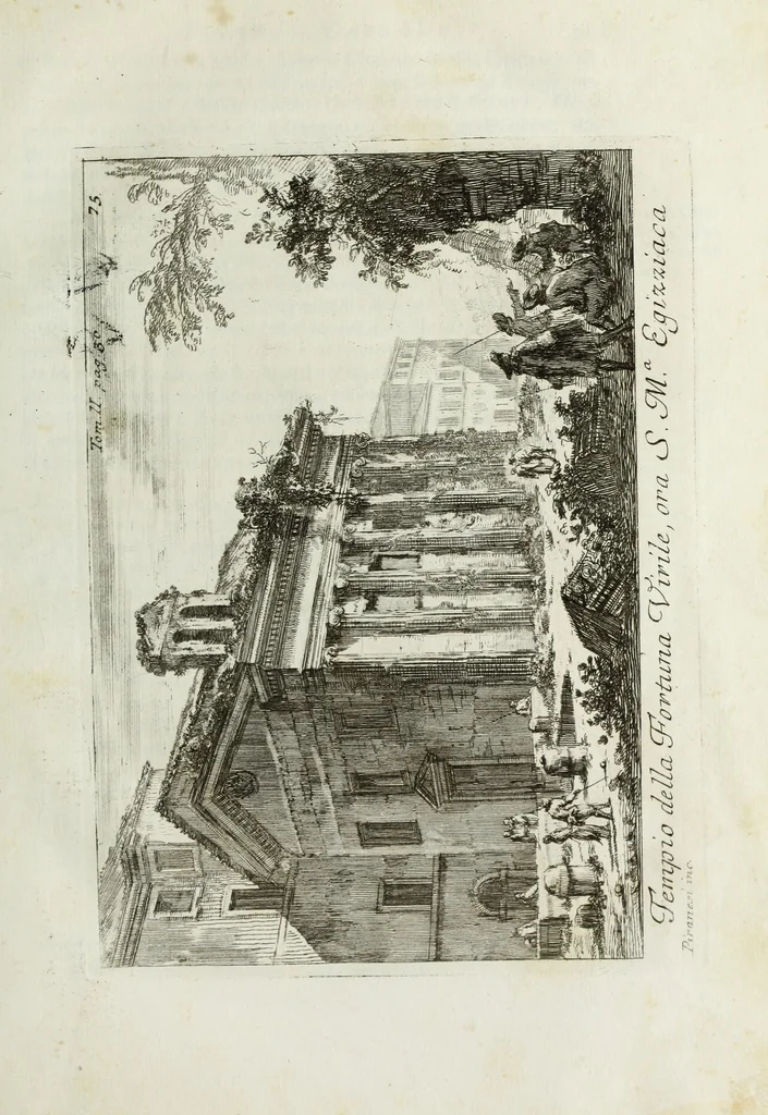 An illustration from Accurata e succinta descrizione topografica delle antichità di Roma, 1763, leaf 72