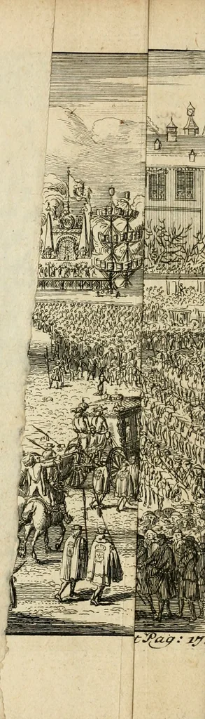An illustration from An accurate description of the United Netherlands, and of the most considerable parts of Germany, Sweden, & Denmark : containing a succinct account of what is most remarkable in these countries, and necessary instructions for travellers : together with An exact relation of the entertainment of His Most Sacred Majesty King William at The Hague, 1691, leaf 35