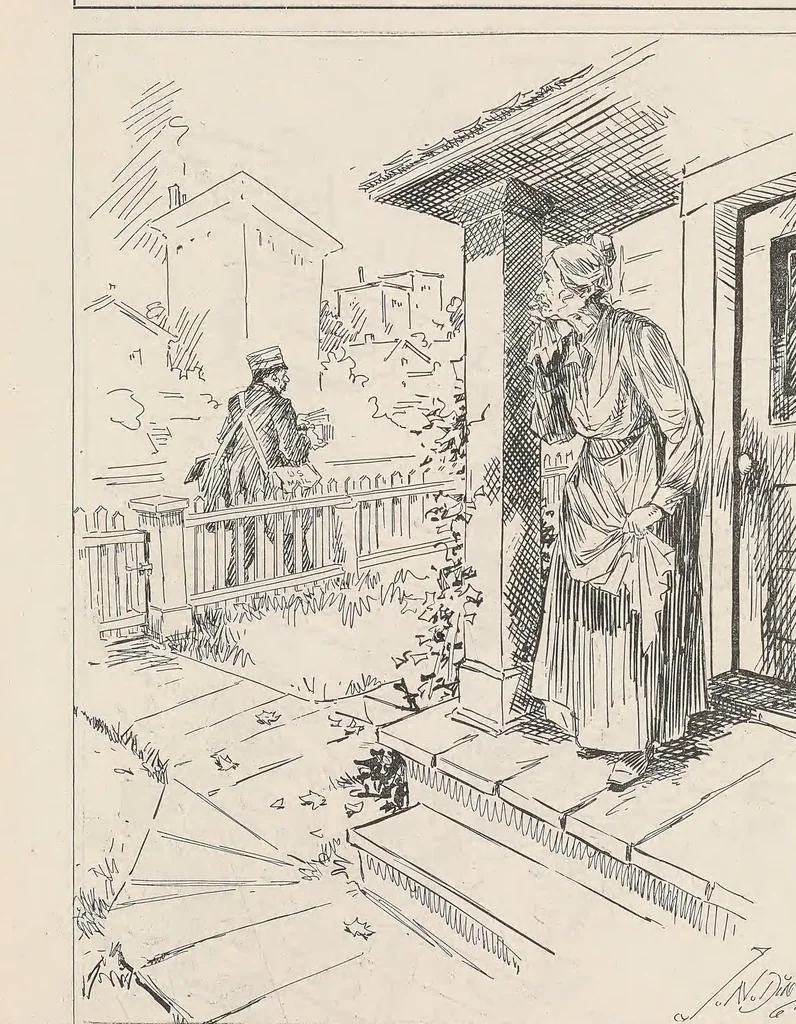 An illustration from Aces and kings : cartoons from the Des Moines Register, 1918, leaf 69