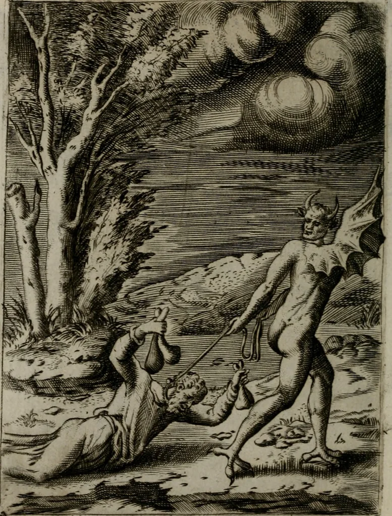 An illustration from Achillis Bocchii Bonon. Symbolicarum quaestionum, de vniuerso genere, quas serio ludebat, libri quinque, 1574, leaf 153