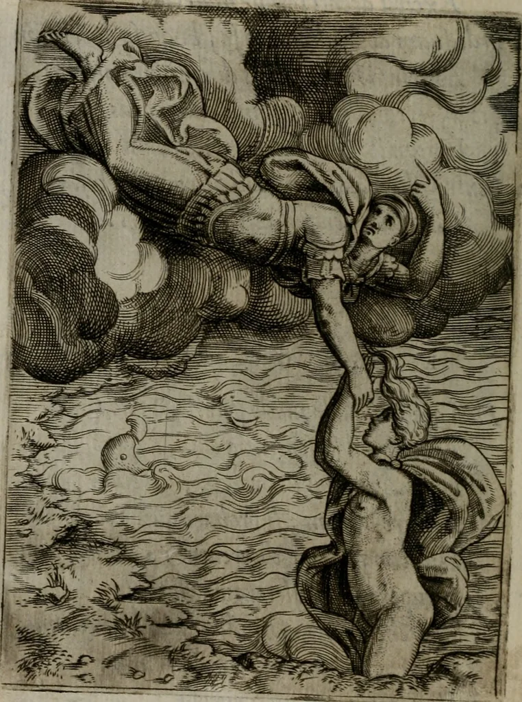 An illustration from Achillis Bocchii Bonon. Symbolicarum quaestionum, de vniuerso genere, quas serio ludebat, libri quinque, 1574, leaf 161