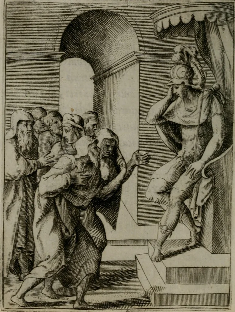 An illustration from Achillis Bocchii Bonon. Symbolicarum quaestionum, de vniuerso genere, quas serio ludebat, libri quinque, 1574, leaf 165