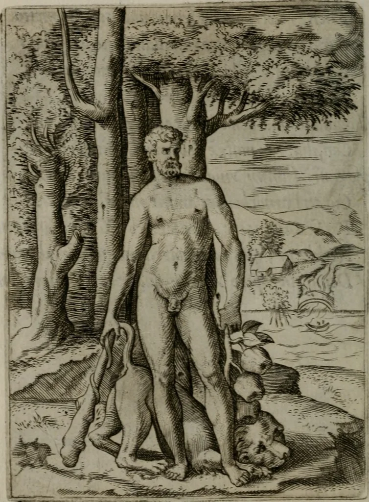 An illustration from Achillis Bocchii Bonon. Symbolicarum quaestionum, de vniuerso genere, quas serio ludebat, libri quinque, 1574, leaf 169