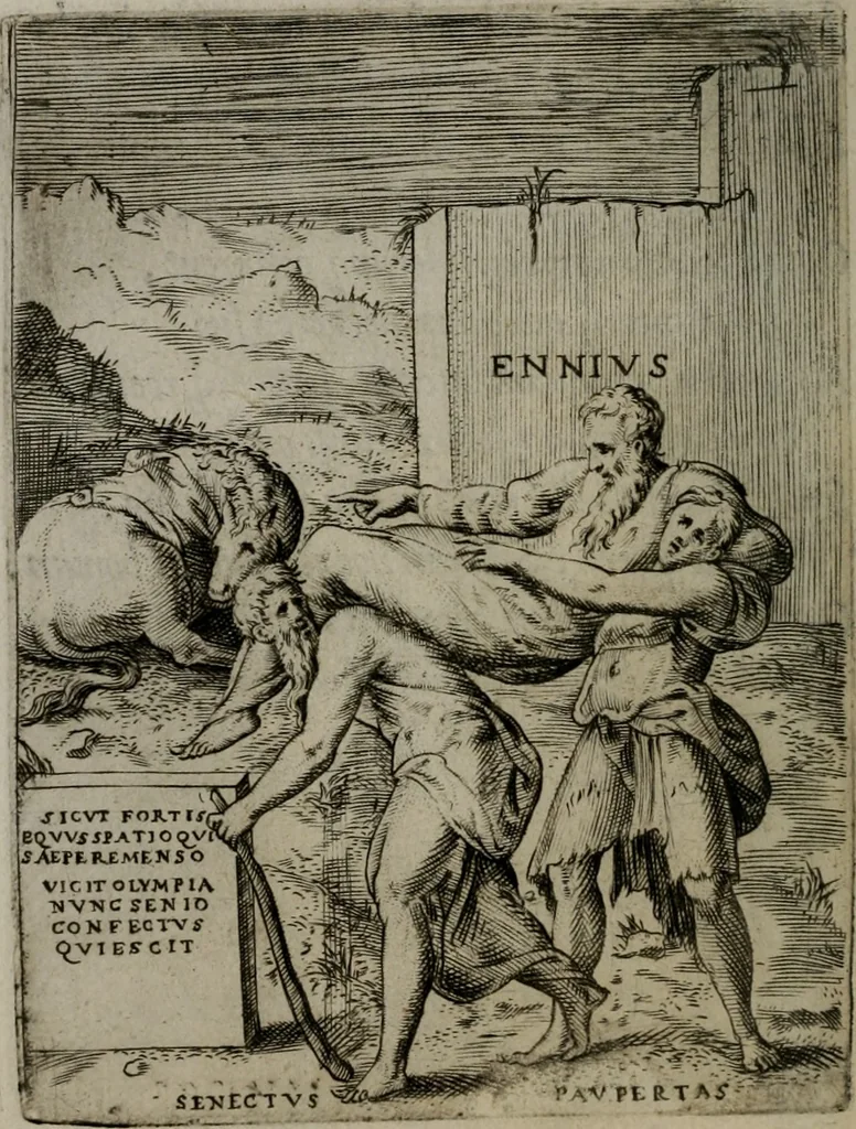 An illustration from Achillis Bocchii Bonon. Symbolicarum quaestionum, de vniuerso genere, quas serio ludebat, libri quinque, 1574, leaf 207