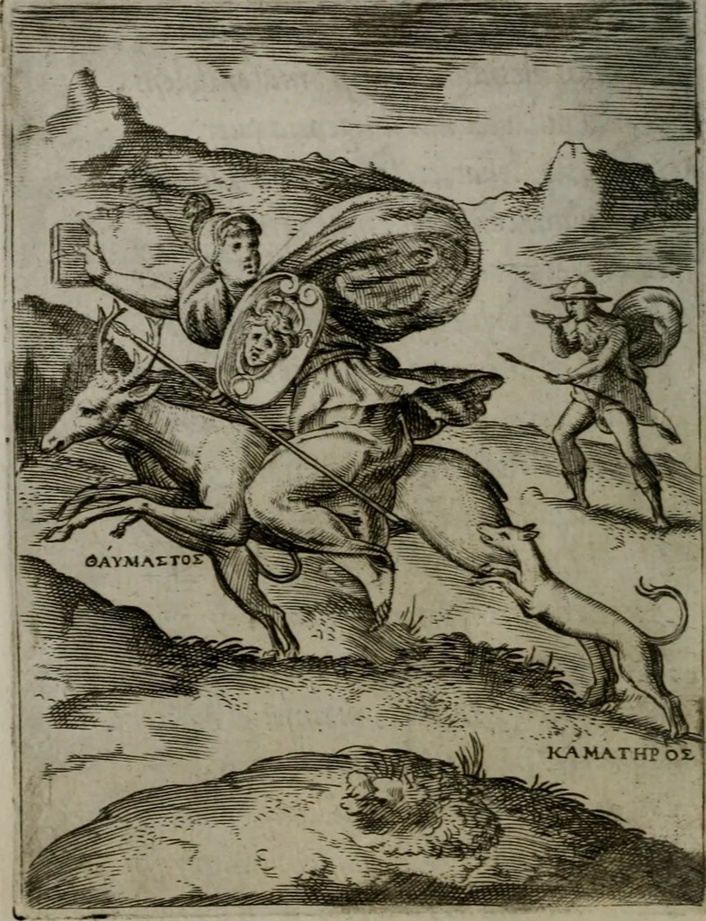 An illustration from Achillis Bocchii Bonon. Symbolicarum quaestionum, de vniuerso genere, quas serio ludebat, libri quinque, 1574, leaf 223