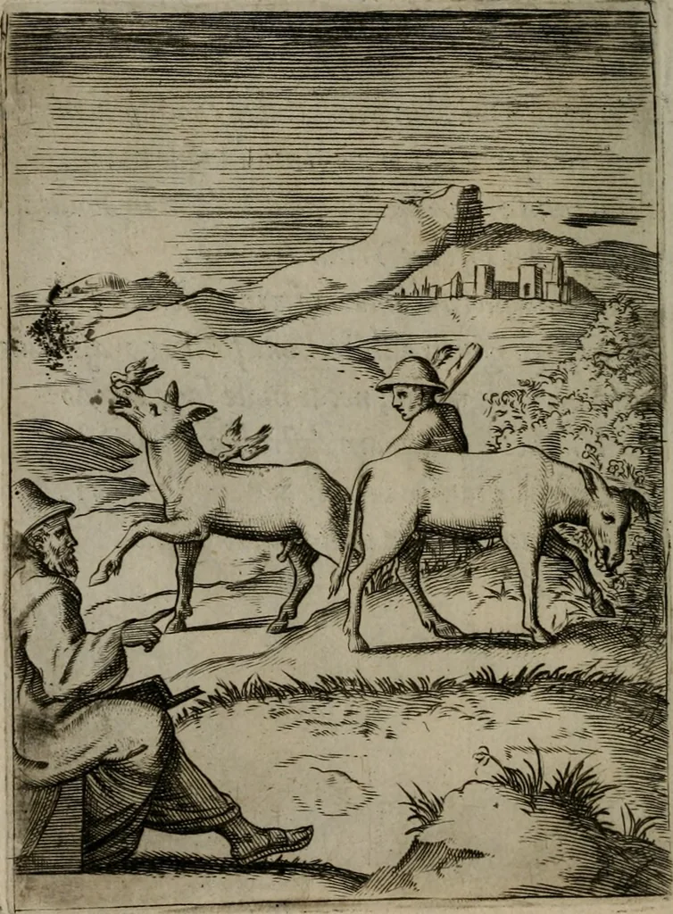An illustration from Achillis Bocchii Bonon. Symbolicarum quaestionum, de vniuerso genere, quas serio ludebat, libri quinque, 1574, leaf 247