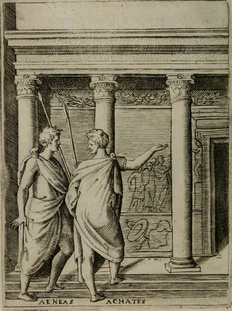 An illustration from Achillis Bocchii Bonon. Symbolicarum quaestionum, de vniuerso genere, quas serio ludebat, libri quinque, 1574, leaf 255