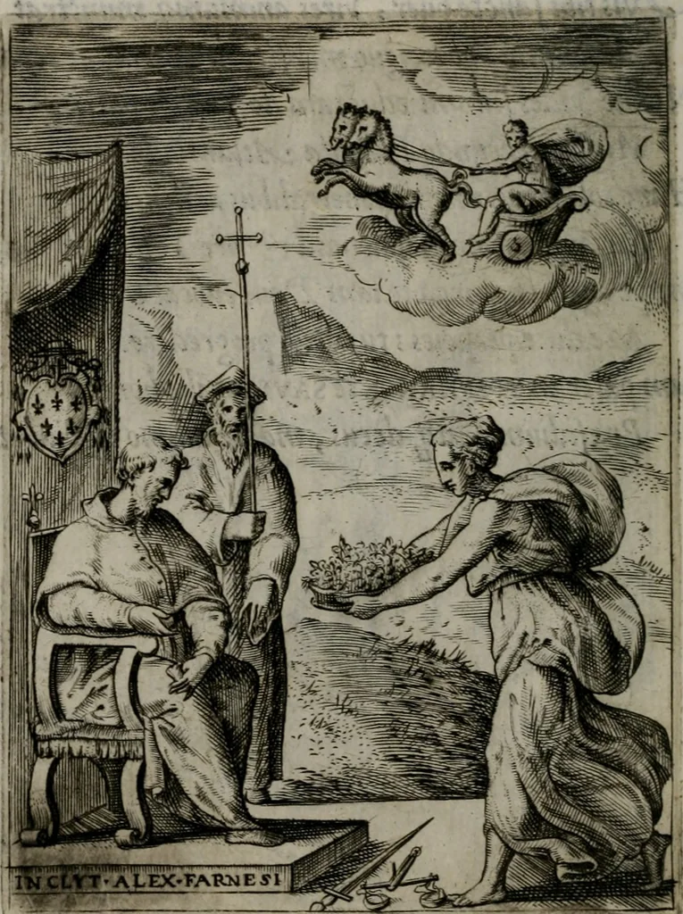 An illustration from Achillis Bocchii Bonon. Symbolicarum quaestionum, de vniuerso genere, quas serio ludebat, libri quinque, 1574, leaf 269