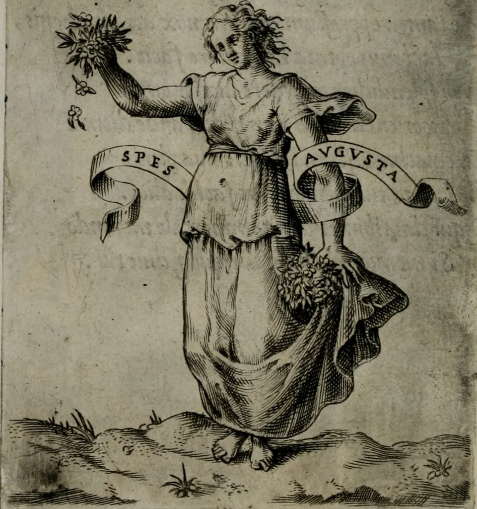 An illustration from Achillis Bocchii Bonon. Symbolicarum quaestionum, de vniuerso genere, quas serio ludebat, libri quinque, 1574, leaf 271