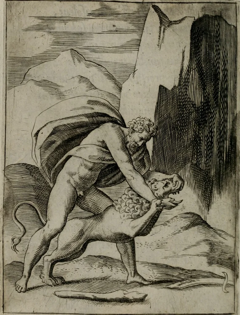 An illustration from Achillis Bocchii Bonon. Symbolicarum quaestionum, de vniuerso genere, quas serio ludebat, libri quinque, 1574, leaf 277