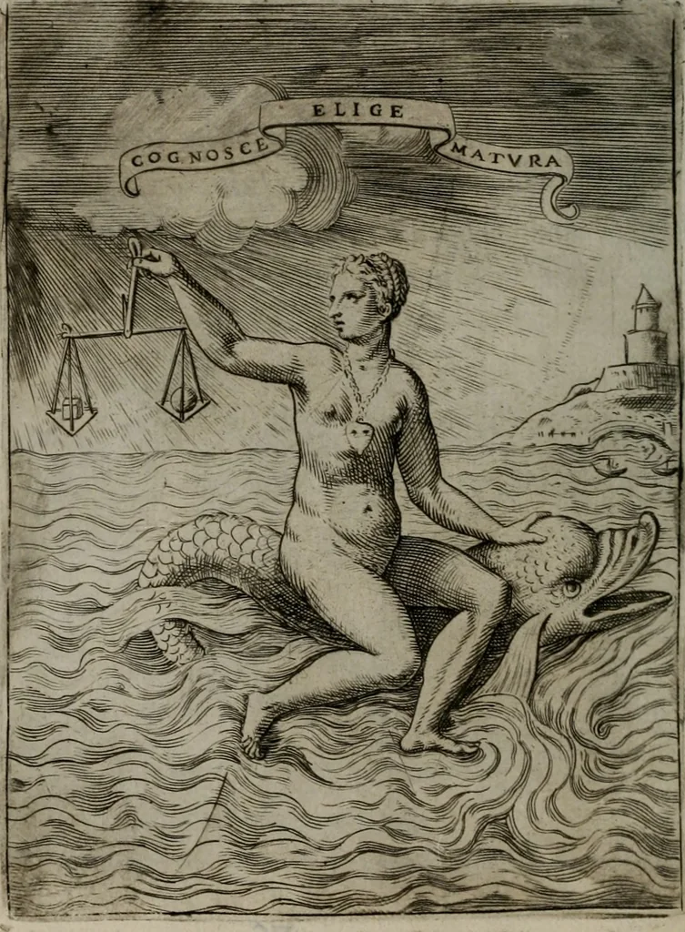 An illustration from Achillis Bocchii Bonon. Symbolicarum quaestionum, de vniuerso genere, quas serio ludebat, libri quinque, 1574, leaf 279