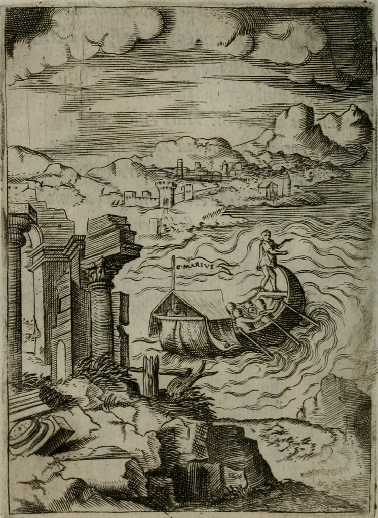 An illustration from Achillis Bocchii Bonon. Symbolicarum quaestionum, de vniuerso genere, quas serio ludebat, libri quinque, 1574, leaf 289