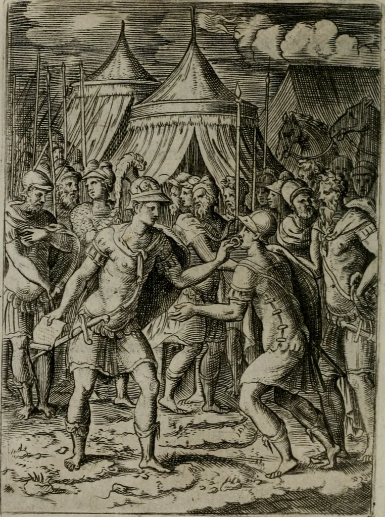 An illustration from Achillis Bocchii Bonon. Symbolicarum quaestionum, de vniuerso genere, quas serio ludebat, libri quinque, 1574, leaf 301