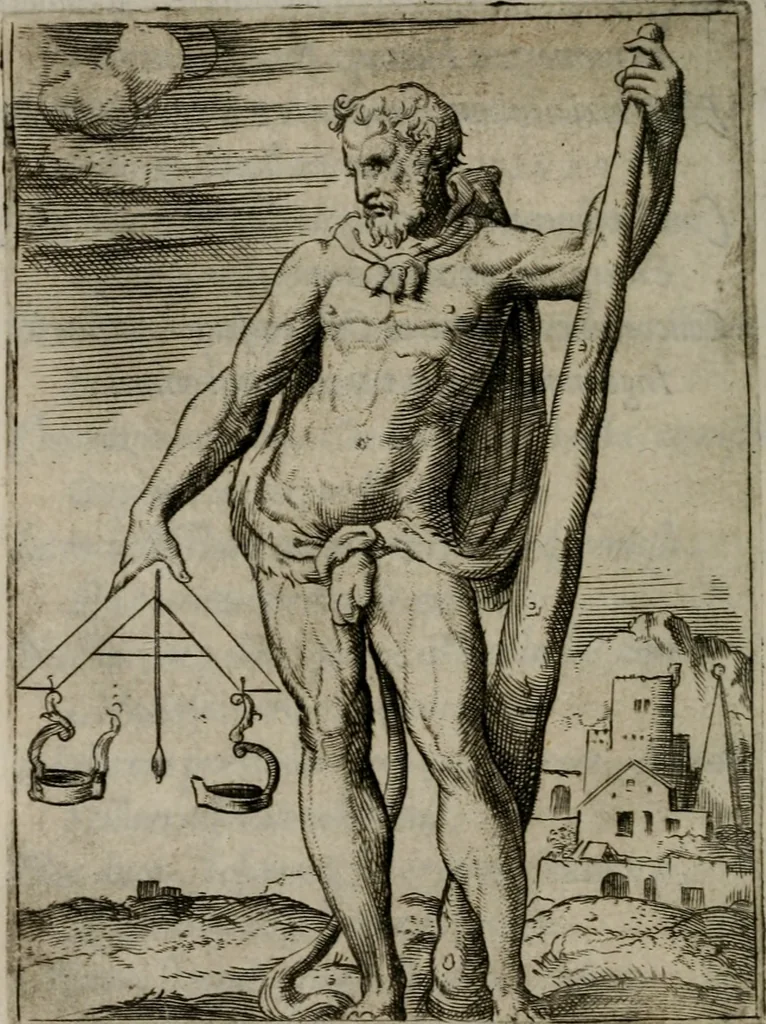 An illustration from Achillis Bocchii Bonon. Symbolicarum quaestionum, de vniuerso genere, quas serio ludebat, libri quinque, 1574, leaf 385