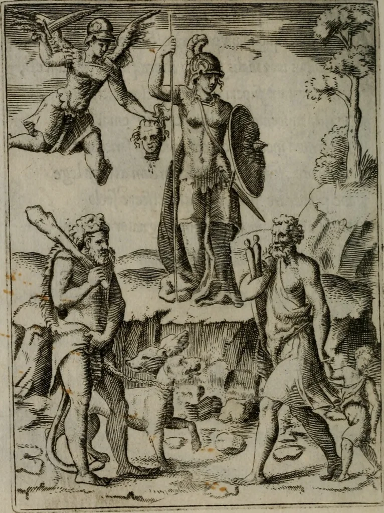 An illustration from Achillis Bocchii Bonon. Symbolicarum quaestionum, de vniuerso genere, quas serio ludebat, libri quinque, 1574, leaf 73