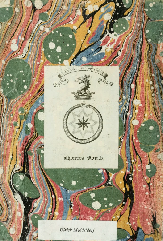 An illustration from Achillis Bocchii bonon. Symbolicarvm qvaestionvm de vniuerso genere, quas serio ludebat, libri qvinqve, 1574, leaf 1