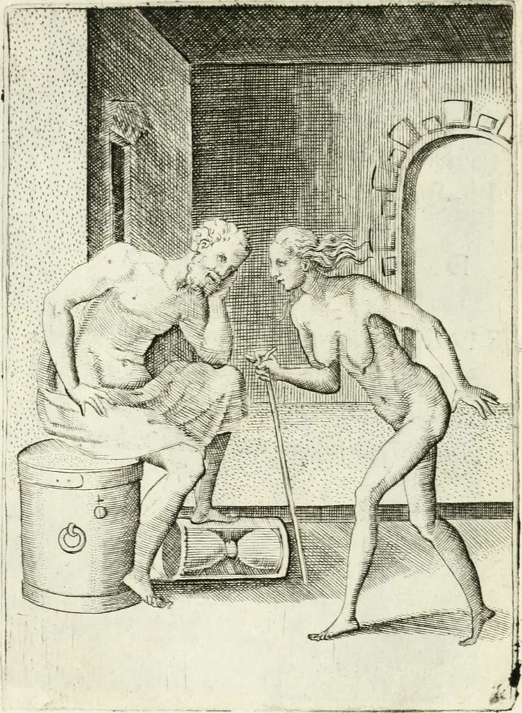 An illustration from Achillis Bocchii bonon. Symbolicarvm qvaestionvm de vniuerso genere, quas serio ludebat, libri qvinqve, 1574, leaf 111