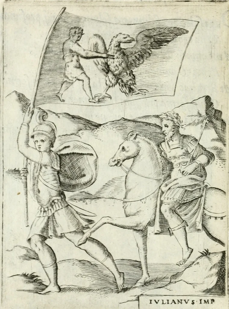 An illustration from Achillis Bocchii bonon. Symbolicarvm qvaestionvm de vniuerso genere, quas serio ludebat, libri qvinqve, 1574, leaf 117