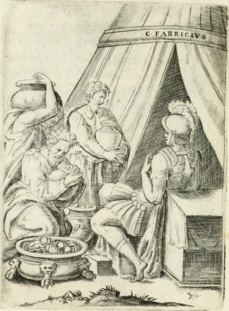 An illustration from Achillis Bocchii bonon. Symbolicarvm qvaestionvm de vniuerso genere, quas serio ludebat, libri qvinqve, 1574, leaf 119