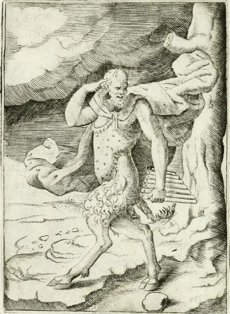 An illustration from Achillis Bocchii bonon. Symbolicarvm qvaestionvm de vniuerso genere, quas serio ludebat, libri qvinqve, 1574, leaf 153