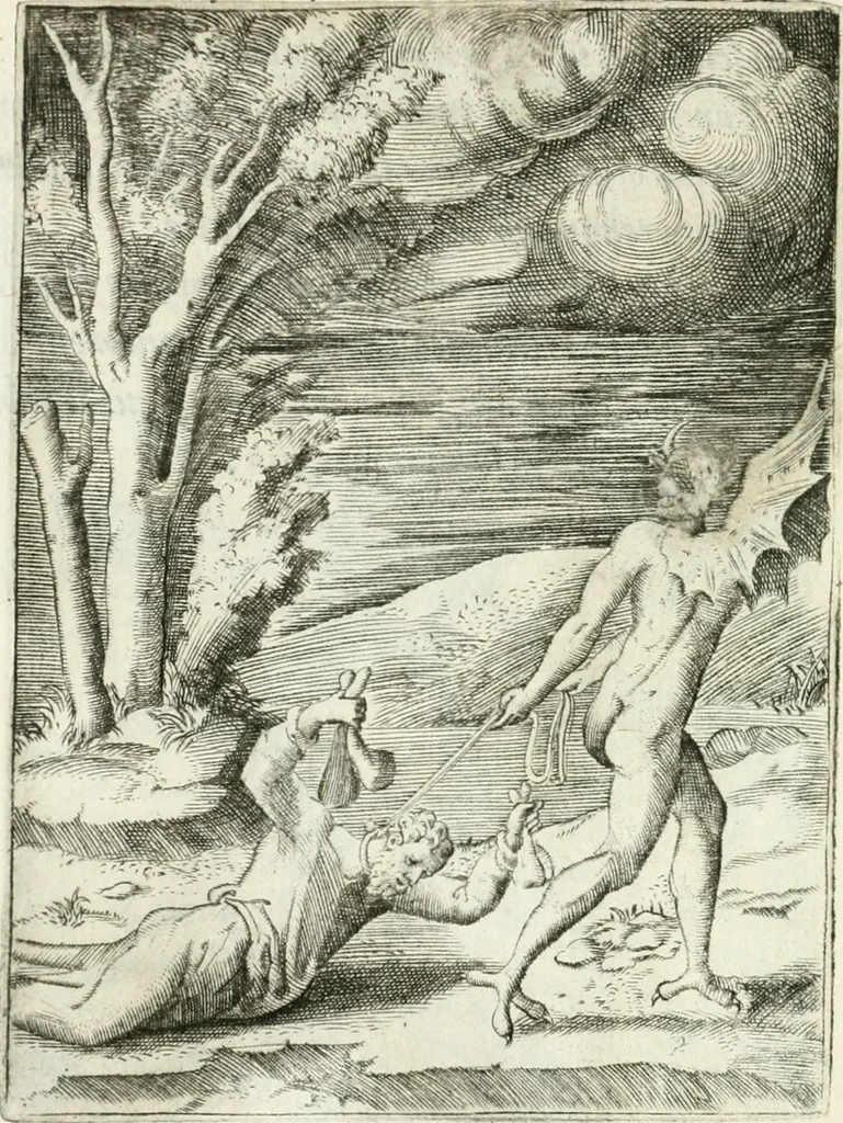 An illustration from Achillis Bocchii bonon. Symbolicarvm qvaestionvm de vniuerso genere, quas serio ludebat, libri qvinqve, 1574, leaf 157