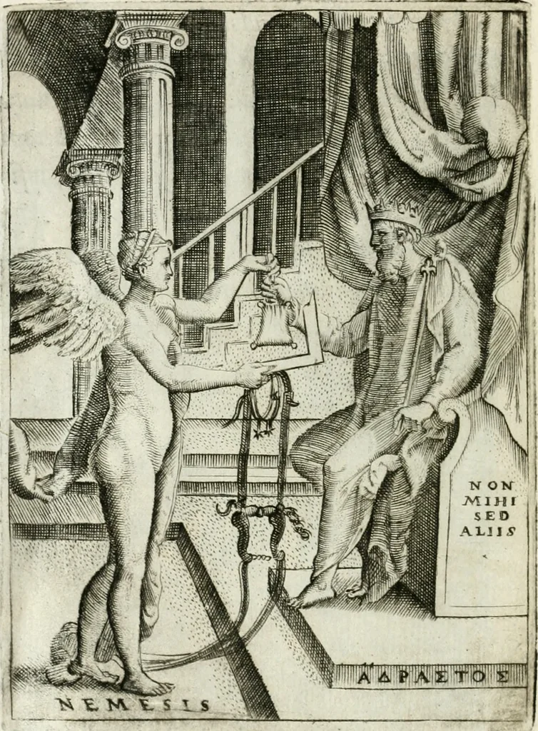 An illustration from Achillis Bocchii bonon. Symbolicarvm qvaestionvm de vniuerso genere, quas serio ludebat, libri qvinqve, 1574, leaf 199