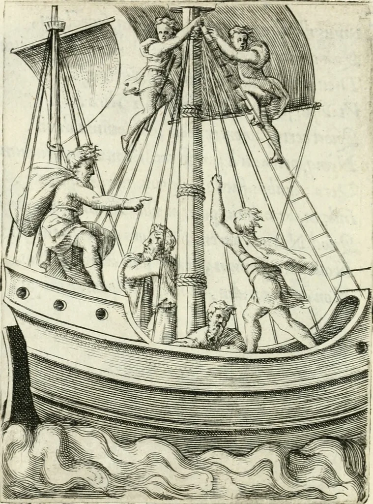 An illustration from Achillis Bocchii bonon. Symbolicarvm qvaestionvm de vniuerso genere, quas serio ludebat, libri qvinqve, 1574, leaf 213