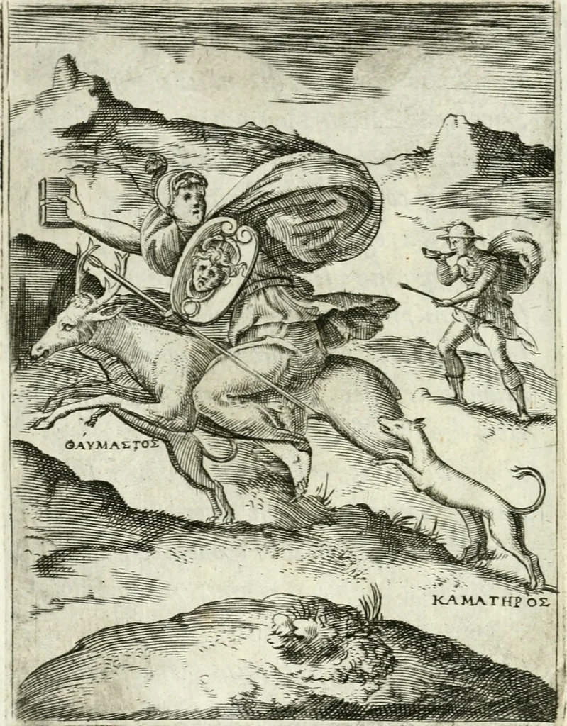 An illustration from Achillis Bocchii bonon. Symbolicarvm qvaestionvm de vniuerso genere, quas serio ludebat, libri qvinqve, 1574, leaf 227