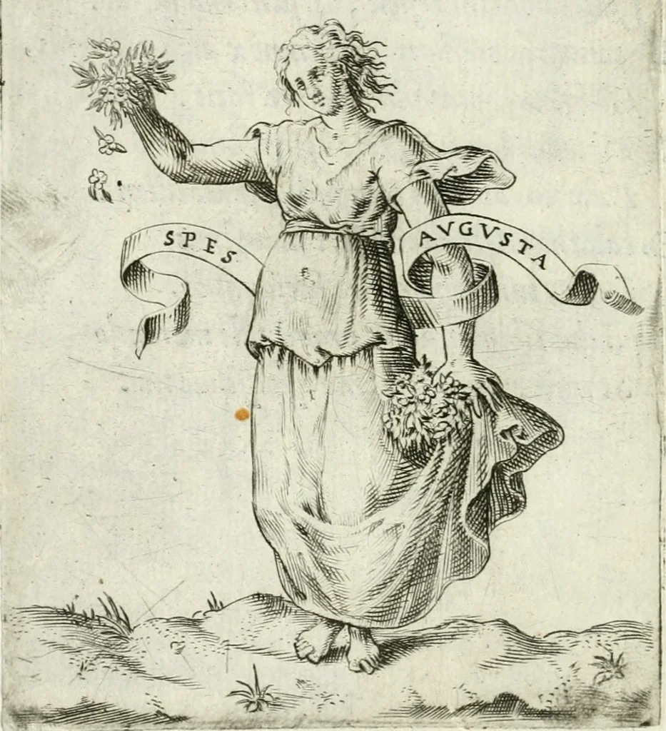 An illustration from Achillis Bocchii bonon. Symbolicarvm qvaestionvm de vniuerso genere, quas serio ludebat, libri qvinqve, 1574, leaf 275