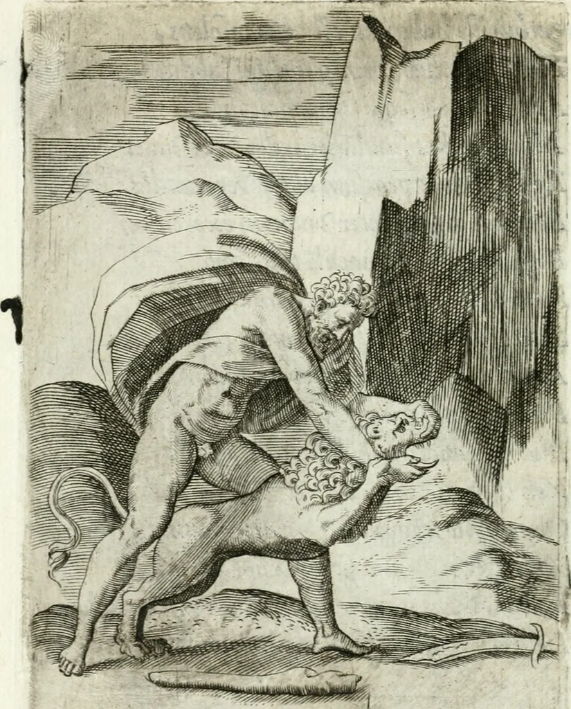 An illustration from Achillis Bocchii bonon. Symbolicarvm qvaestionvm de vniuerso genere, quas serio ludebat, libri qvinqve, 1574, leaf 281